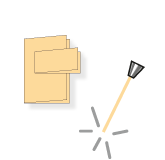 Karten mit Laserstanzung