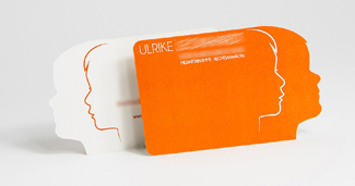 Visitenkarte mit digitaler Stanzung