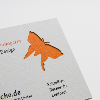 Bunte Schmetterlinge auf 300g Karton