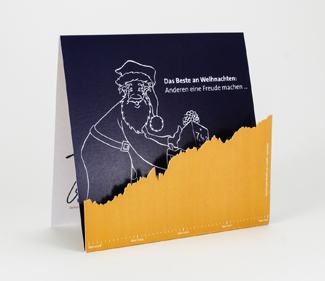 Klappkarte mit Laserstanzung