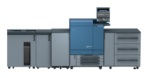 Farbdigitaldruck für Trainingsunterlagen und Handouts mit der Konica-Minolta c8000.