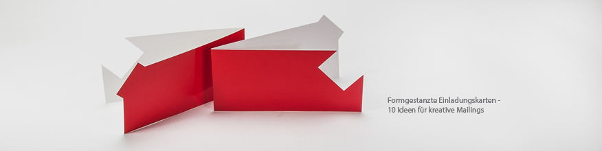 Formgestanzte Klappkarte - einfach bestellen.