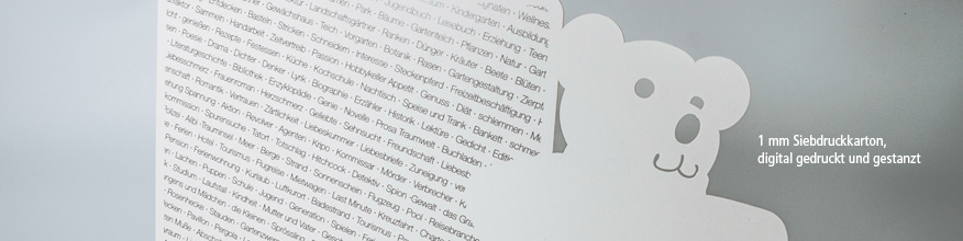 Sch&ouml;ne Karte mit Konturstanzung