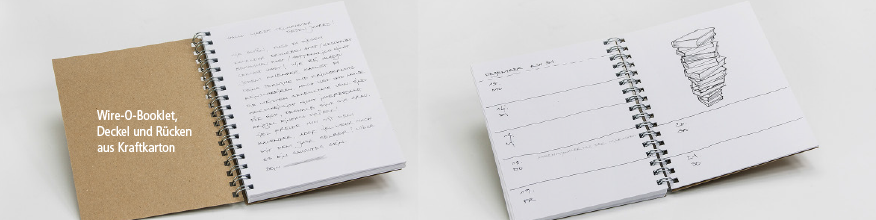 Jahreskalender aus nachhaltigen Materialien in kleiner Auflage