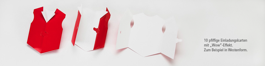 Formgestanzte Karten - 10 Ideen zur Auswahl