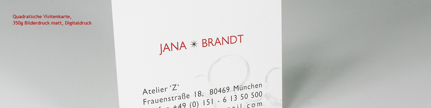 Quadratische Visitenkarten, 4/4-farbig