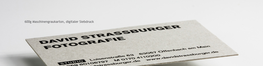 Visitenkarten auf 1,5 mm Buchbinderpappe