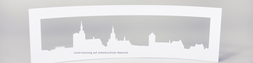 Skyline im Laserschnitt