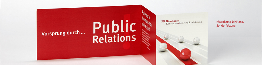 DIN lang Klappkarte im Digitaldruck - Individualfalzung