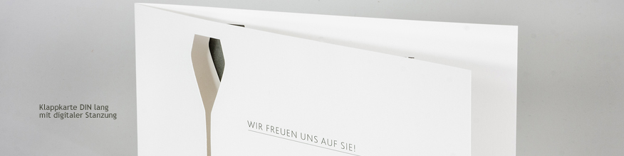 Klappkarte mit digitaler Stanzung