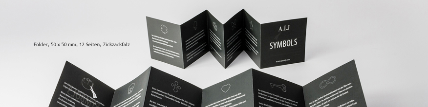 Leoprello im Mini-Format, digitaler Offsetdruck, 1-farbig, Pantone