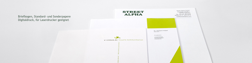 Briefpapier, 4-farbig