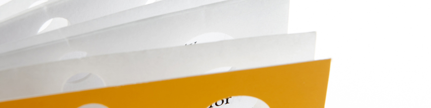 Brosch&uuml;re mit L&ouml;chern „Schweizer K&auml;se”