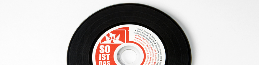 Retro CD im Vinyl-Look