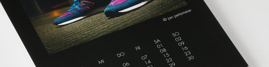 Eleganter Bildkalender, schwarz