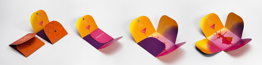 Kreuzbruchkarte mit Magnetverschluss