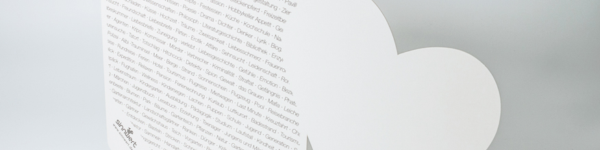 Karte aus 1 mm Siebdruckkartopn, Konturstanzung digital