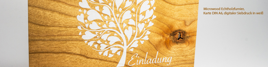 Echtholzfurnier mit markantem Astloch