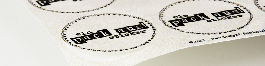 Sticker und Aufkleber, angestanzt
