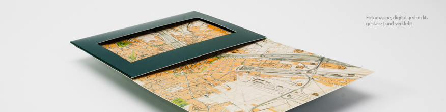 Faltkarte mit Fotoeinschub - komplett digital gedruckt und gestanzt