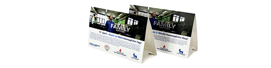 Tischaufsteller Froschfalz