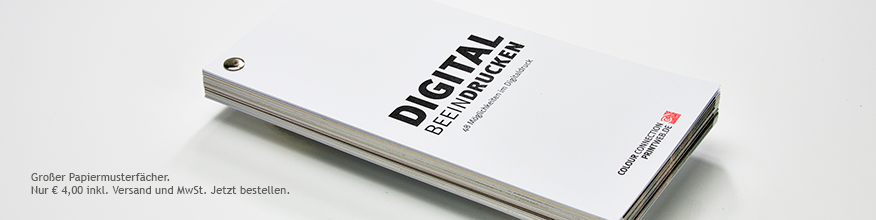 Papiermusterfächer für Digitaldruck