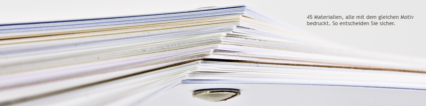 Papiermusterfächer Digitaldruck - Seitenansicht