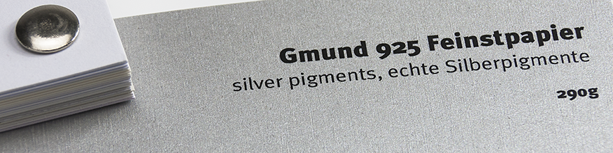 Papiermusterfächer Digitaldruck, Gmund 925