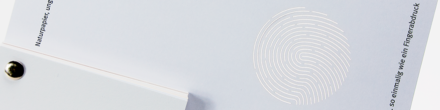 Papiermusterfächer - Laserstanzung