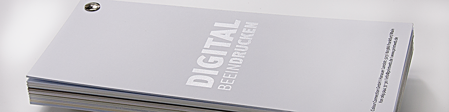 Die R&uuml;ckseite: Druckfein in 300g mit partiellem Rellieflack