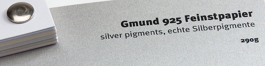 Digitaldruck auf Gmund 925 (Bestandteil des F&auml;chers)