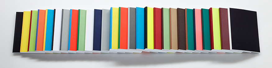 Ein Farbenrausch: Farbige F&auml;lzelb&auml;nder und Bookletdeckel