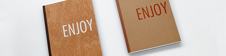 F&auml;zelbindung auch mit Umschl&auml;gen aus Echtholzfurnier oder Kraftkarton