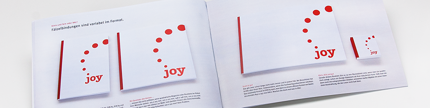 DIN Format, quadratisch XXL oder Mini: Die F&auml;lzelbindung kann alles