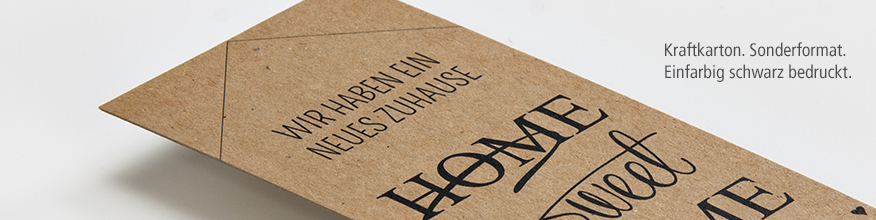 350g Kraftkarton, Recyclingpapier, Digitaldruck schwarz