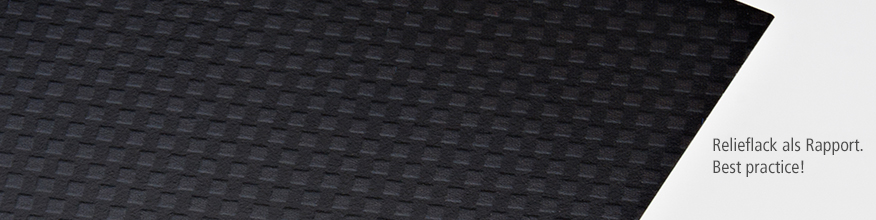 Releiflack als Rapport, Digitaldruck