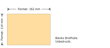 DIN C6, 162 x 114 mm, ohne Fenster