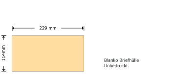 DIN lang, 229 x 114 mm, ohne Fenster