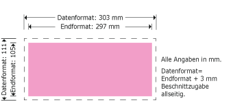 F&auml;lzelbindung 1/2 DIN A4 hoch/quer Produktskizze