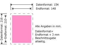 Brosch&uuml;ren DIN A5 Produktskizze