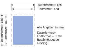 DVD-Booklet, 120 x 180 mm Produktskizze