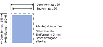 DVD-Inlaycard, 120 x 180 mm Produktskizze