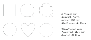 Bierdeckel, einseitig bedruckt Produktskizze