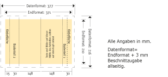 Tischaufsteller DIN A5 quer Produktskizze