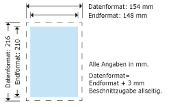 Briefpapier, DIN A5 Produktskizze