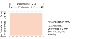DIN A5, adressiert Produktskizze