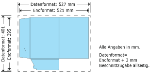 Mappe 5, 5 mm F&uuml;llh&ouml;he Produktskizze