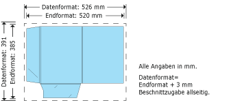 Mappe 8, 5 mm F&uuml;llh&ouml;he Produktskizze