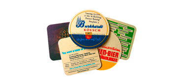 Bierdeckel, einseitig bedruckt Detailansicht