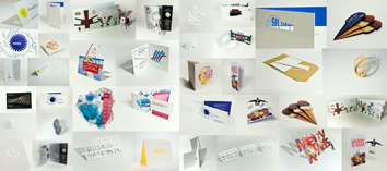 Visitenkarten, 2-seitig, Laserschnitt Detailansicht